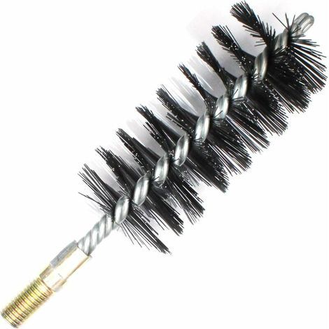 Brosse de Ramonage Cheminée Herisson Ramonage Brosse Métallique Brosse de Tuyau de Poêle Nettoyage Intérieur et Extérieur Ø 50 mm Longueur 110 mm (1/4)
