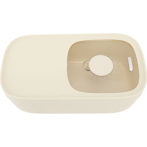 Boîtes à riz avec tasses doseuses, hermétiques et graduées en plastique transparent, pour la conservation de la farine de riz, blanches, 5 kg, 13 cm (1/5)