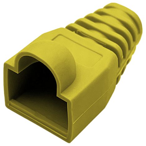Cache-prise RJ45 jaune alantec