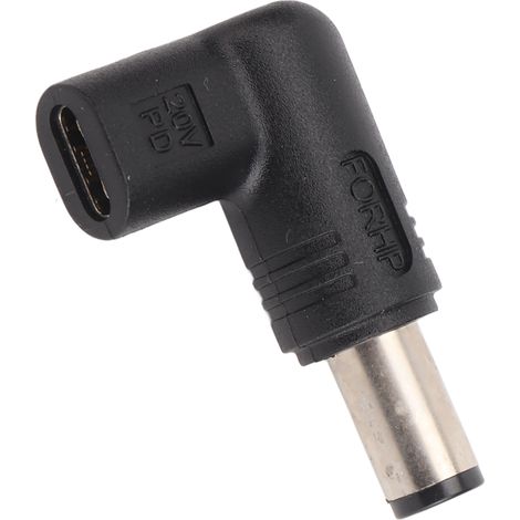 Adaptateur USB Type C femelle vers CC 7,4 x 5,0 mm, certifié E Mark, puce intelligente, charge rapide PD 100 W, adaptateur USB Type C vers prise CC