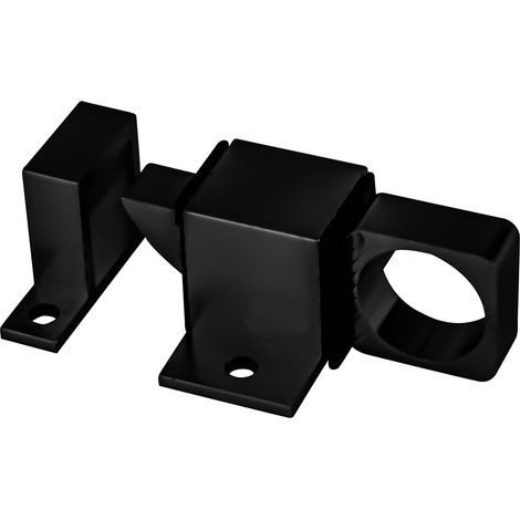 Verrou pour fenêtre basculante 22×40 mm en aluminium noir, pose en applique, ressort, modèle 960 (1/5)