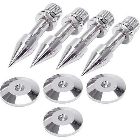 4 pointes isolantes pour haut-parleurs, pieds de support pour enceintes Hi-Fi, patins coniques antichoc (1/5)