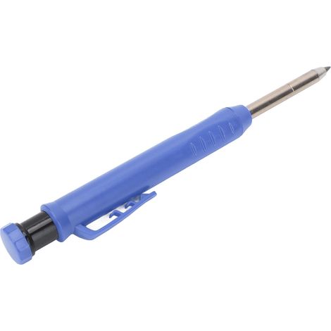 Mechanischer Zimmermannsbleistift mit Anspitzer, Tieflochbleistift für Metall und Kunststoff, blau (1/5)