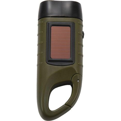 Lampe torche LED rechargeable à dynamo à manivelle solaire - Online Store