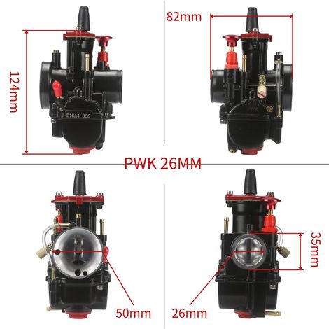 Carburateur PWK pour quad de compétition, modification course 24/26/28/30/32/34 mm (1/4)