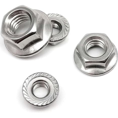 Frein-filet, écrous de quincaillerie, 2/10X M4 M5 M6 M8 M10 M12 (1/5)