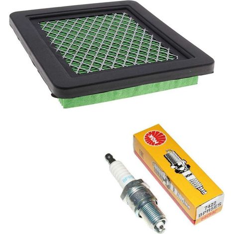 Filtre à air tondeuse Honda GCV135 GCV190 GCV160 – Longueur 135mm – Largeur 115mm – Bougie NGK BPR5ES pour motoculteur