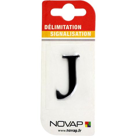Lettre J Noire Hauteur 25mm - 4620190