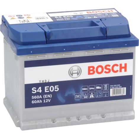 Batería de coche start stop EFB 60Ah 560 A EN Bosch S4E05