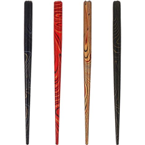 Lot de 4 porte-plumes rétro pour calligraphie et écriture (couleur aléatoire)-13.2X0.9cm