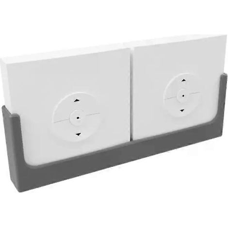 Support mural pour télécommande compatible avec le boîtier de rangement mural Velux KLI et son étagère murale. (1/4)