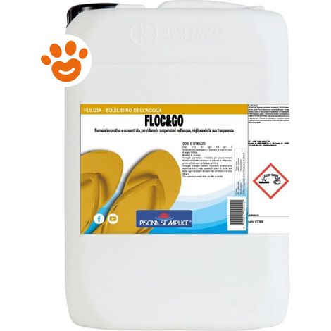 Lapi Piscina Semplice - Floc&Go - Confezione 10 Kg - TRATTAMENTO Acqua