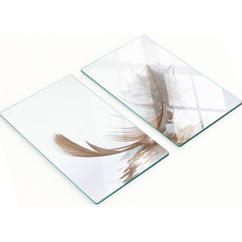 Tablas de cortar decorativas de vidrio para cocina, color agua de manantial, 2x30x52 cm (1/5)