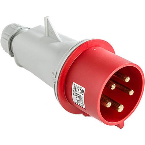 Prise tétrapolaire 32A 3P+N+T 380V – Étanche IP44 pour milieux humides – Raccordement par borne à vis – Compatible CEE