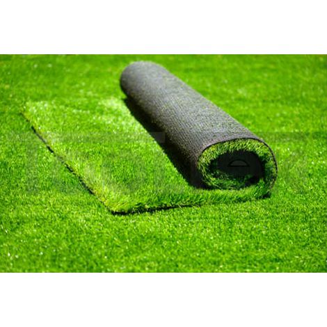 PRATO SINTETICO 8mm FINTA ERBA ESTERNO GIARDINO TAPPETO 1x25mt RICCIO