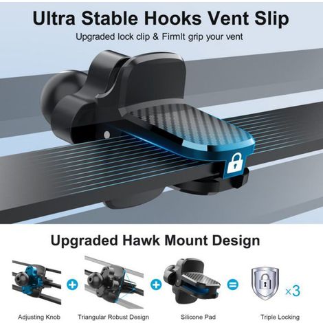 Support Telephone Voiture,Porte Telephone Voiture Ventouse Pare-Brise Tableau de Bord Compatible avec Smartphones 4.0''-7.0'' (1/5)