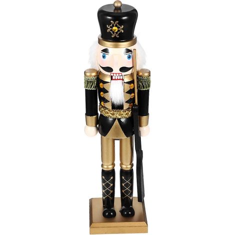 Casse-noisette de Noël traditionnel en bois, lot de 2. (1/5)