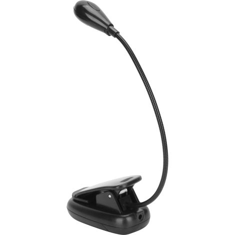 360° drehbare LED-Klemmleuchte, 5000K-6000K weißes Licht zum Lesen (1/5)