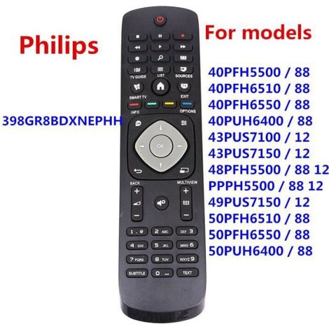 Télécommande pour Philips TV, contrôleur pour Smart TV 48PFS6719 48PFS6719-12 (1/4)