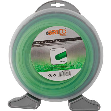 Bricoferr Hilo de nylon hexagonal 3 mm 56 m (1/2)