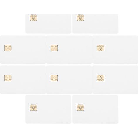 Cartes à Ic Blanches Lot de 20 en Pvc Mémoire 16k pour Systèmes de D'accès Automobile Haute Sécurité (1/5)
