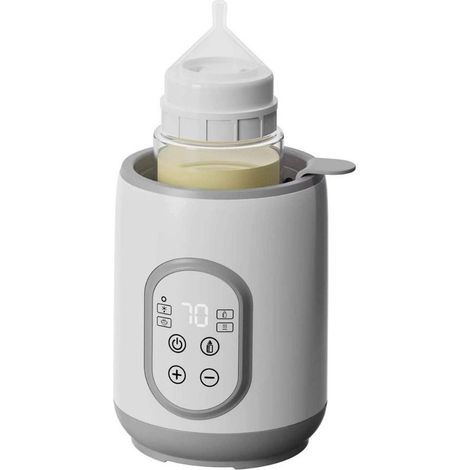 Calentador de biberones rápido 8 en 1,calentador de comida para bebés,calentador de biberones inalámbrico con temporizador,apagado automático (1/2)