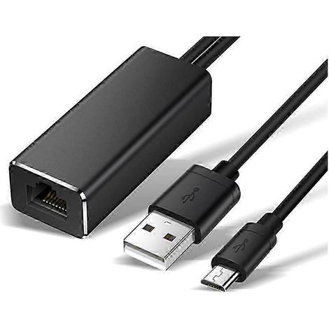 Adaptateur Ethernet micro-USB 10/100 Mbps pour Fire TV Stick USB vers RJ45, carte réseau USB pour Google Chromecast Gen 2 1 Ultra kns (1/5)