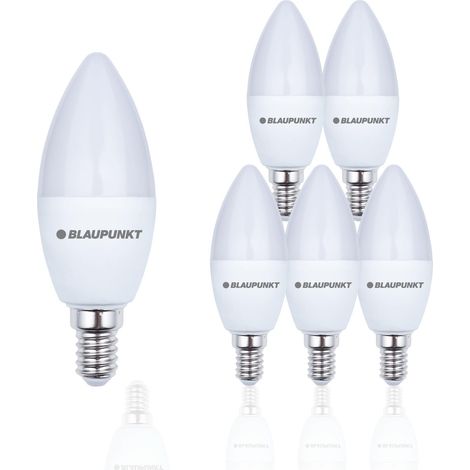 Bougie LED E14 7W 595 Lumens 4000K Blanc naturel miroir, Lot de 6 (1/5)