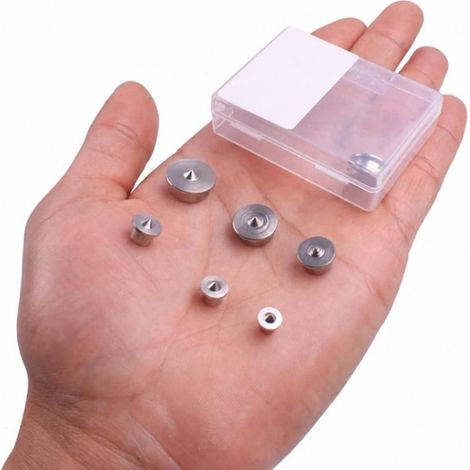Lot de 6 goupilles de positionnement rondes pour bois, goupilles de 4 à 12 mm, outil de serrage en acier pour le travail du bois et l'artisanat (1/5)