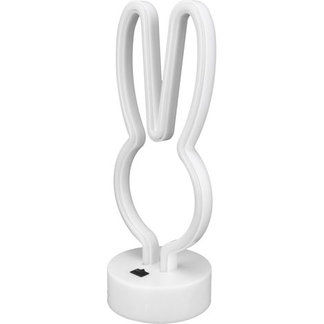 LED-Nachttischleuchte in Hasenform mit Sockel, USB-/Batteriebetrieb, Blau (1/5)