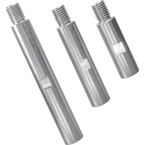 3PCS Tige d'extension de Meuleuse d'angle en Acier M14 Rallonge de Meuleuse d'angle 75mm100mm 140mm Levier Adaptateur de Filetage M14 pour Outils de Polissage et Meulage (1/5)