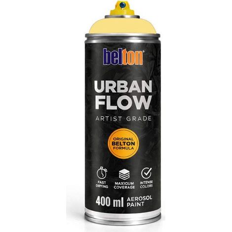 Bombe de peinture - Jaune vanille - Belton - Urban Flow - 400ml - Haute couvrance