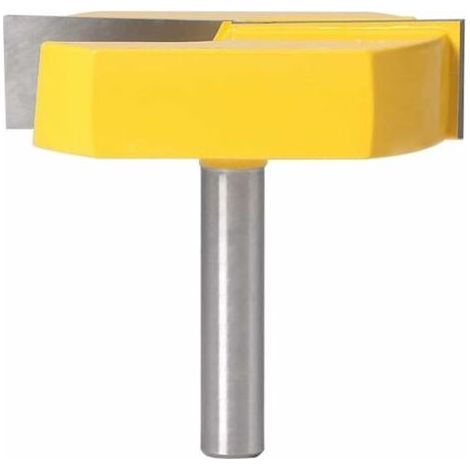 Fraise pour défonceuse, affleureuse et toupie Fraise Defonceuse 8mm, Fraise Rabotage de Surface de Nettoyage de Fond, T-Track Routeur à Rainure en T Forme Routeur Bits, 8x57mm en Bas, Lame (1/5)