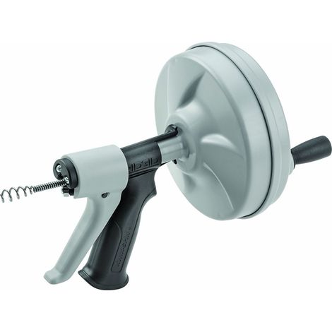 RIDGID 57038 Stasatrice a mulinello manuale Kwik-Spin con AUTOFEED, cavo sturatubi con anima interna (IC) C-1 e trivella sturatubi a bulbo per rimuovere i blocchi dello scarico (1/5)