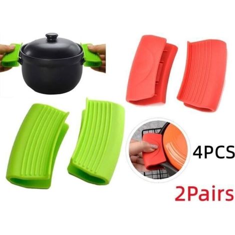 Manico rimovibile antiscottatura per pentola, mini presina in silicone, supporto per manico resistente al calore, per cucina, maggio (1/4)