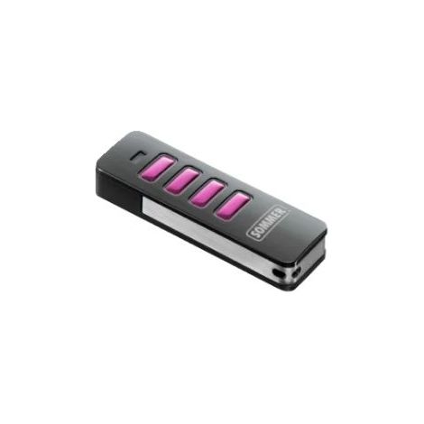 Sommer Pearl Vibe 4019 Schwarzer Fernbedienungssender mit rosa Tasten – Somloq2 – 868 MHz – 4 Kanäle – 4019V001