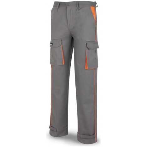 Pantalón MARCA PL SUPER TOP 488PSUPTOPG gris en Algodón de 270 g. Multibolsillos T-.38