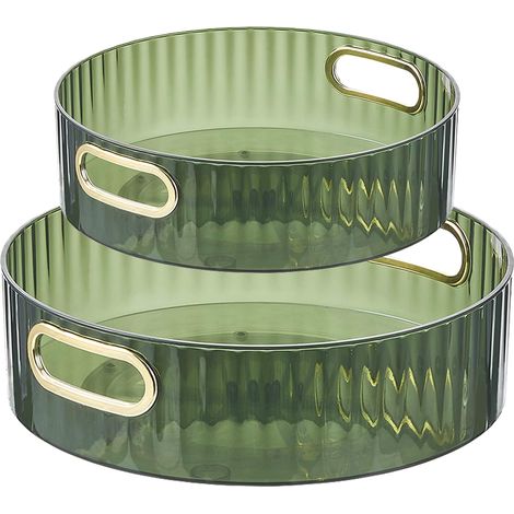 Ensemble de rangement pour réfrigérateur, organiseur de cuisine rotatif pour placard, étagère à épices ronde rotative, organisateur d'épices rotatif, rangement de cuisine rotatif (1/5)