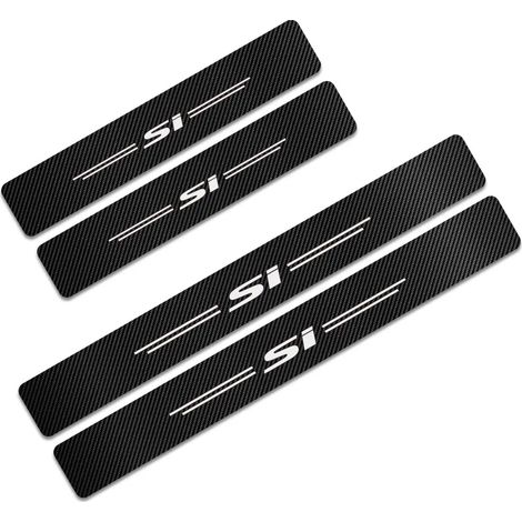(Pour Si) 4 autocollants de protection de seuil de porte pour Honda City,Odyssey,CRV,Legend,Jazz,RR,VTi et Si - Accessoires de décoration automobile (1/3)