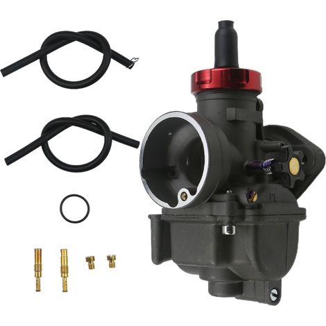 Carburateur sport 24mm PE24FL – Adapté pour NSR125, KX80, KX100, KX125 – Modèle noir – Tuning (1/4)