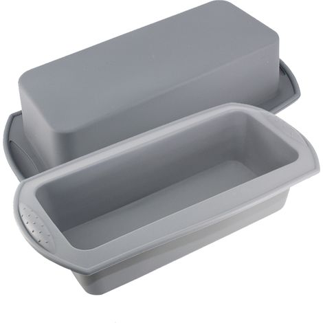 Moule à pain en silicone antiadhésif, facile à démouler et idéal pour la cuisson de gâteaux, pains, pains de viande et quiches maison.