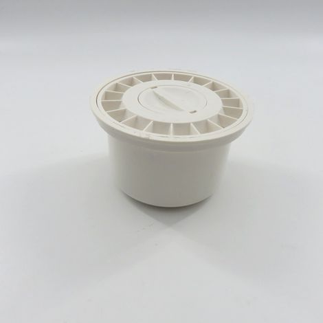 Round UPVC plastic floor drain cover in old style, 50 mm (4 inches), dual-purpose. (1/4)