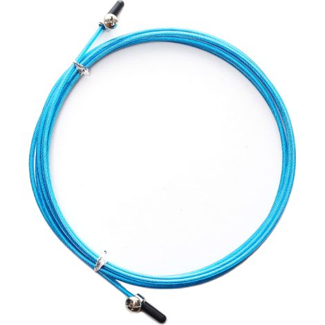 Corde à Sauter - Câble en Acier Inoxydable Revêtu de Nylon - Compatible avec Poignées de Corde à Sauter Standard - Longueur Réglable - 1 Pièce (1/5)