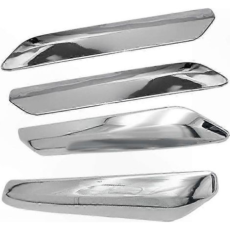 ensemble de 4 garnitures chromees pour pare chocs de voiture compatible avec les modeles c5 2009 2012