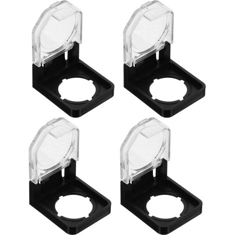 4 Pièces Couvercle de Bouton-poussoir Cache du Bouton de Démarrage de Voiture en Plastique, Protection de Sécurité, Anti-poussière et Étanche, pour Boutons de Démarrage et (1/5)