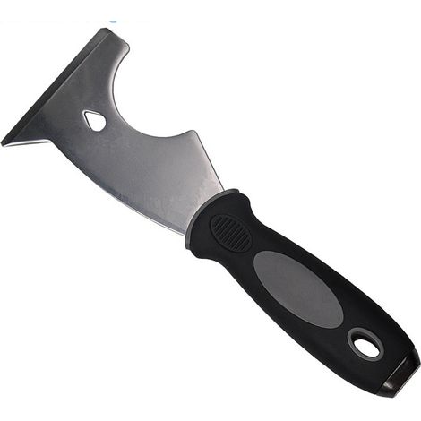 Spatule en acier inoxydable épaissie sept en un, grattoir multifonction, spatule de nettoyage, spatule à plâtre, grattoir multi-usages (1/4)