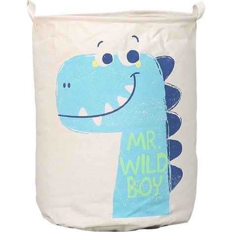 Cesto de ropa/cesto de juguetes para el dormitorio (45 x 50 cm), Cesto ropa impermeable ropa bebé asas, cesto ropa plegable habitación infantil (1/5)