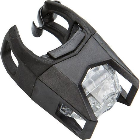 Fanale anteriore bici due LED bianchi aggancio al telaio (1/3)