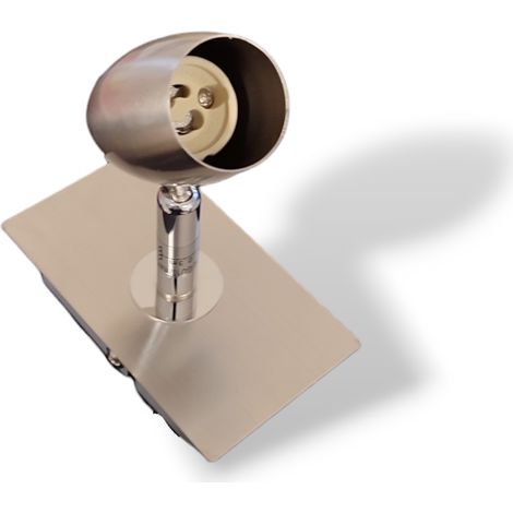 Spot Faretto a Soffitto GU10 Acciaio Satinato 5W H 12 cm Michael GD Trio (1/4)