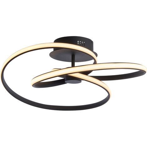 Endon Dune Fini noir texturé de tourbillon de lumière semi-affleurante de concepteur moderne de LED (1/5)